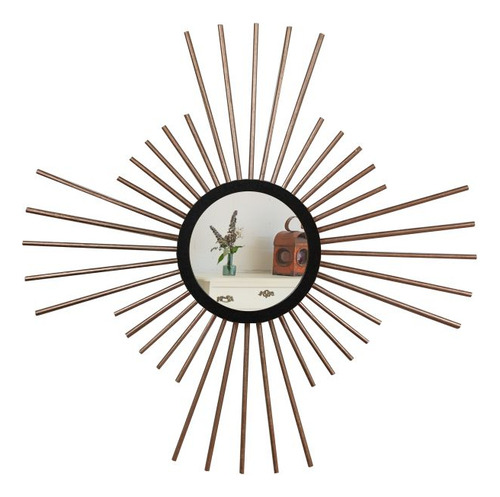 Espelho Decorativo Com Moldura Mini Quasar Rose Gold Moldura Rosa-pálido
