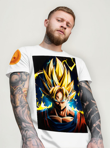 Playera Dragon Ball Z Super Sayajin Goku Esferas Shen Long