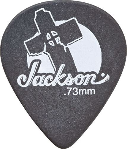 12 Púas De Cruz Inclinada Fender Jackson 551 Negras .60 Mm