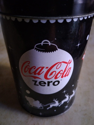 Lata Coca Cola Zero Cilindrica, Coleccionable (Usado)