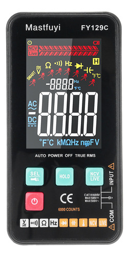 Multímetro Inteligente Mastfuyi Fy129c Sin Batería Incluida