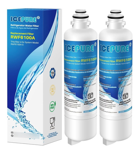 Icepure Borplftr50 - Filtro De Agua Bosch Ultra Clarity Pro,