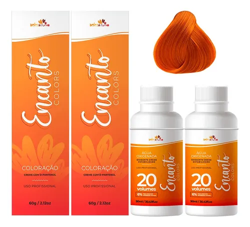 Kit Encanto Colors 8.44 E Oxigenada 20vol 6% - Duas Unidades