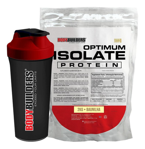 Kit Optimum Isolate Whey Protein 2kg