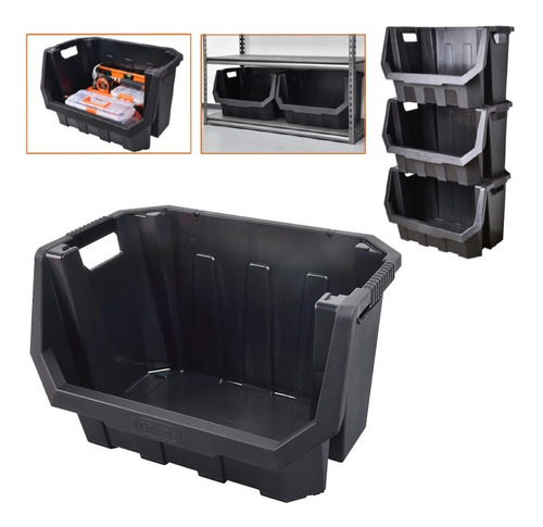 Caja Apilable Organizador Y Ordenador  40 Lt Tactix 320624