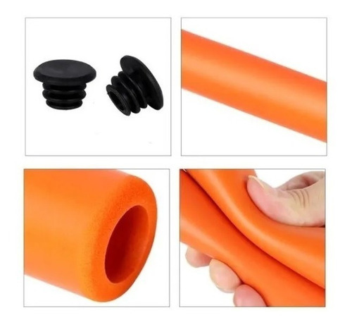 Imagen 6 de 10 de Puños Silicona Bici Mtb Grip Antideslizante - Full Salas