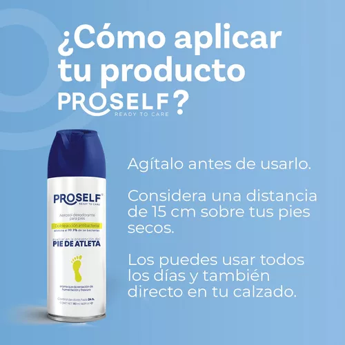 Desodorante Para Pies Proself Mal Olor Pie De Atleta 180 Ml