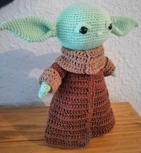 Amigurumis Baby Yoda Grogu Crochet Muñeco Apego 30cm