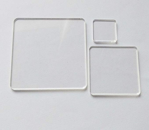 20pcs Blanco Acrílico Cuadrado Material, Hoja De Plexiglás L