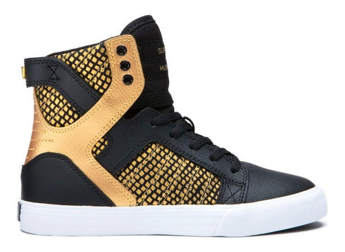 Tenis Supra Skytop Hi Pre-escolar Amarillo/negro 58003068  J