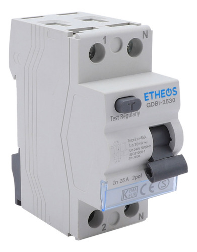 Disyuntor Interruptor Diferencial 25a Etheos Bipolar