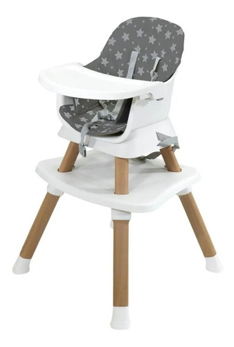 Imagen 2 de 11 de Silla Alta Prinsel Baby Desk 5 En 1 Color Gris DESK ELITE 5 EN 1