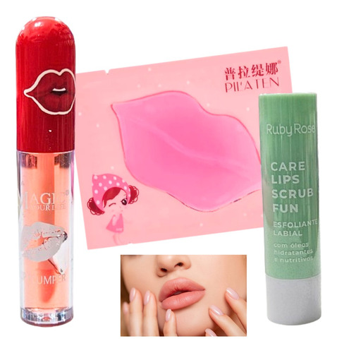 Set Labios Tratamiento Agranda Voluminiza Lip Plumper Origin