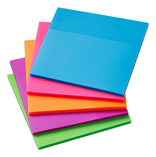 Sticky Notepads, Cuaderno Transparente De Oficina, 5 Unidade