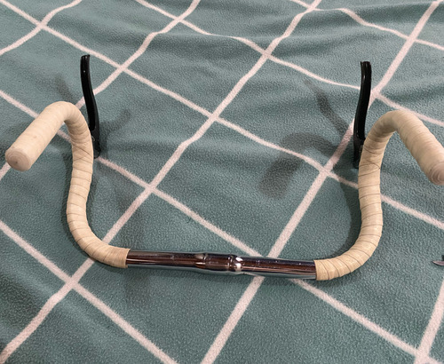 Manubrio Bicicleta Carrera Ruta Con Palanca De Frenos Blanco (Usado)