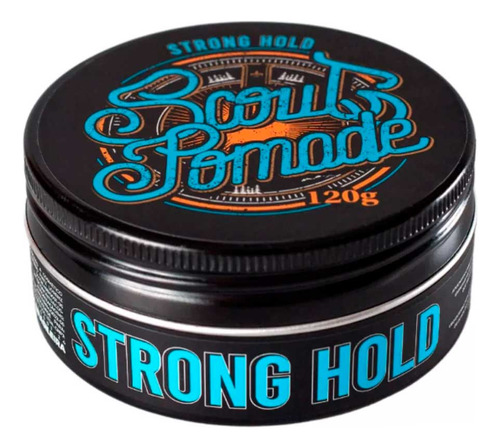 Scout Pomade Strong Hold 120g Efeito Brilho Fixação Forte