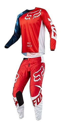 Equipo Fox Rojo Pantalon 32 Buso M Motocross Enduro Mtb