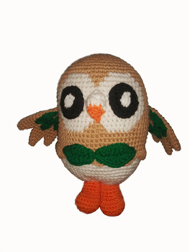 Muñeco Rowlet Amigurumi 