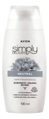 Avon Sabonete Líquido Íntimo Simply Delicate VOLUME NEUTRAL 100ML