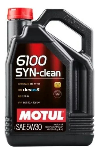 Aceite Semi-sintético Motul 6100 Syn-clean 5w30 5lt