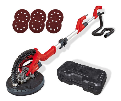 Lijadora de pared Einhell Classic TC-DW 225 con sistema velcro roja y negra 50Hz 600W 220V
