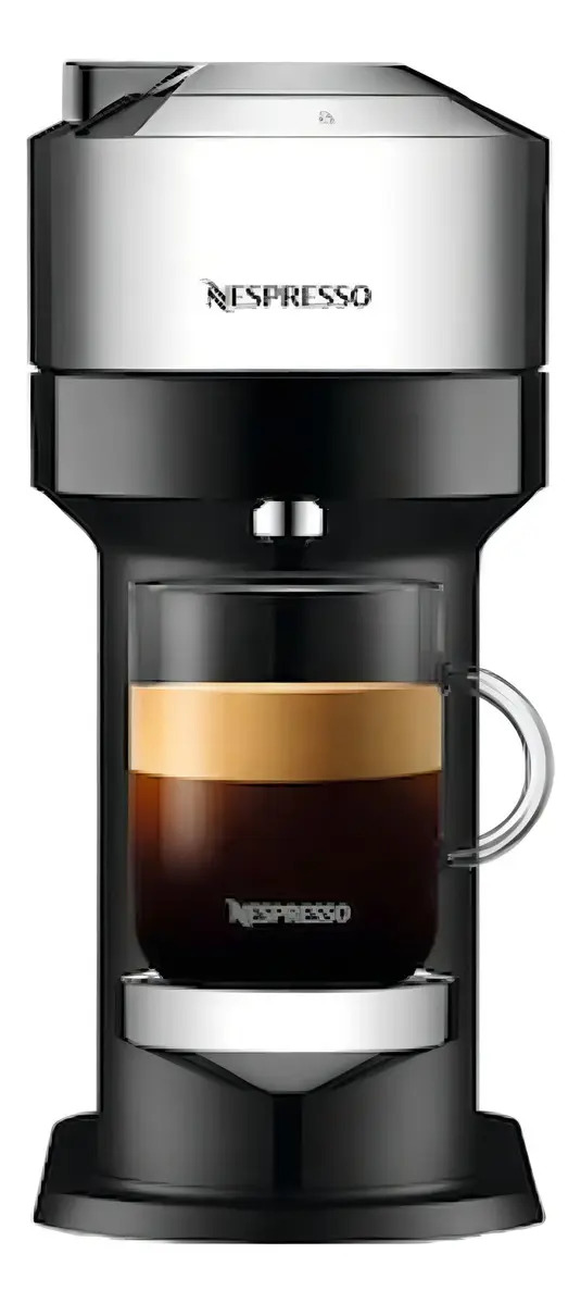 Cafeteira Nespresso Nespresso Vertuo Next GCV1 automática pure chrome para cápsulas monodose