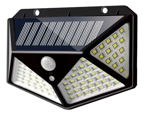 Lámpara Solar 100 Luces Led Exterior Con Sensor Movimiento 