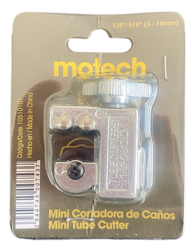 Mini Cortadora De Caños Motech 1/8 A 5/8