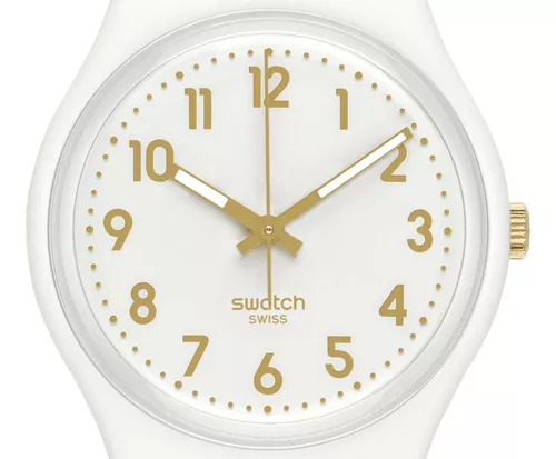 Reloj Swatch Mujer So28w106-s14 Classic White Bishop Color de la