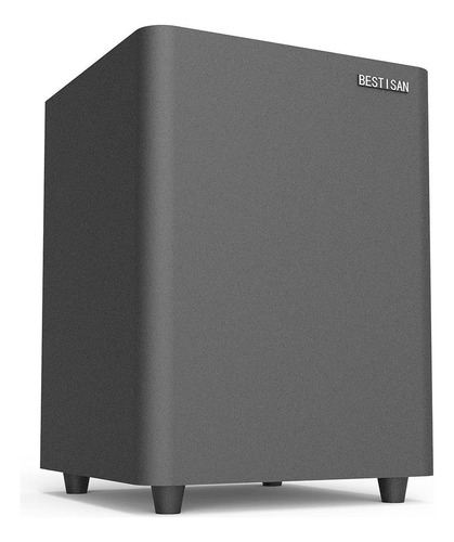 Bestisan Subwoofer Con Graves Profundos En Diseño Compacto, Fácil Integración Con Receptores/tv/barras De Sonido/altavoces, Entradas De Línea Lfe Y Estéreo Y Salida De Audio, Negro, Sw65c