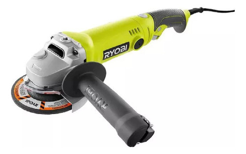 Esmeriladora Angular 900w Mango Giratorio Ryobi Ag454 Verde Lima 60 (Usado)