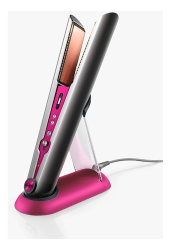 Planchita de pelo inalámbrica Dyson Corrale black nickel y fuchsia 10.8V - 16.8V