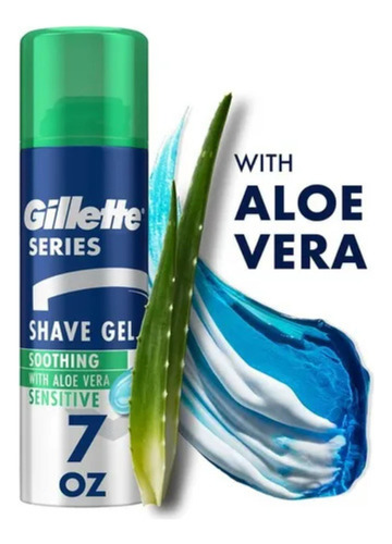 Gel De Afeitar Gillette Aloe Vera 7oz Espuma De Afeitar