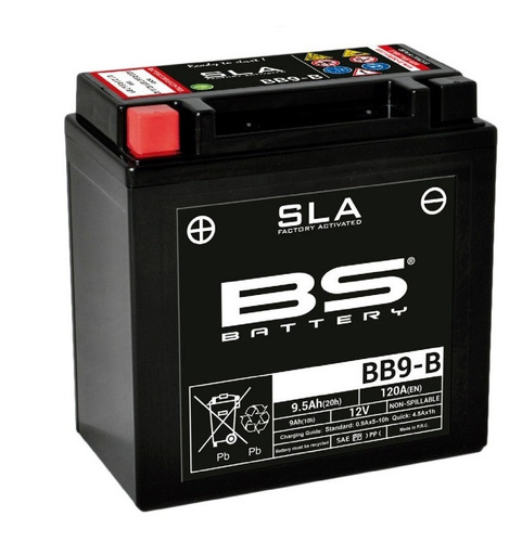 Bateria Moto Bs Battery Bb9b Agm 9ah 12v