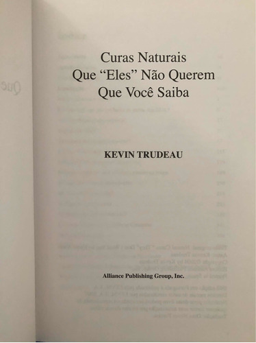 Livro - Curas Naturais Que eles Não Querem Que Você Saiba