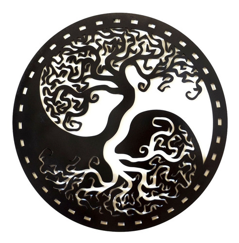 Cuadro Circulo Arbol De La Vida Yin Yang, Somos Fabricantes