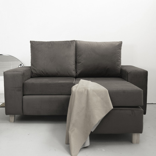 Imagen 4 de 10 de Sillon Con Camastro Móvil 2 Cuerpos Antidesgarro Rústico