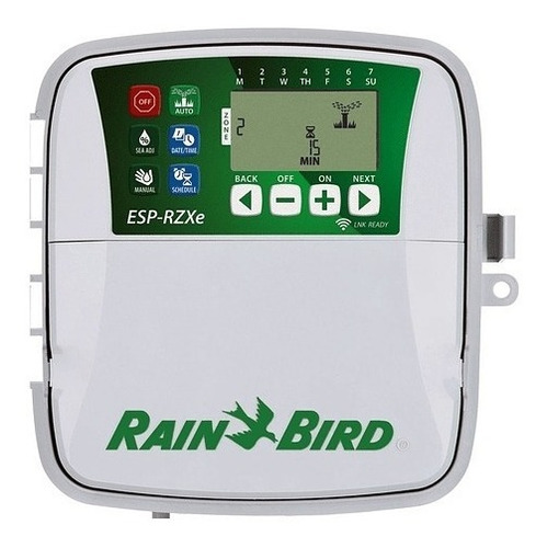 Programador De Riego Automático Rain Bird Rzxe 8 Estaciones