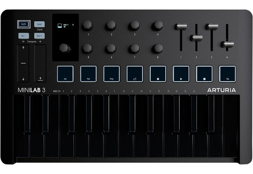 Imagen 2 de 3 de Arturia Minilab 3 Deep Black Controlador Midi