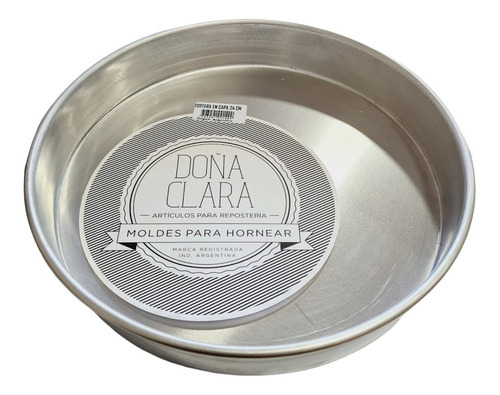 Molde Torta En Capa Doña Clara 24 Cm Fijo Aluminio 