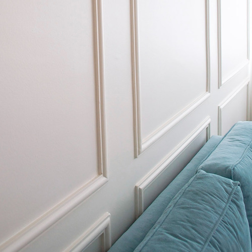Boiserie Moldura De Isopor Kit 15 Metros Roda Meio