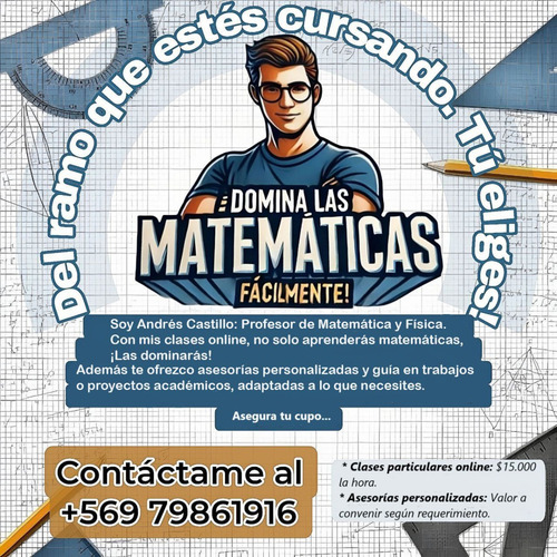 Clases Particulares Y Asesorías De Matemática Y Física