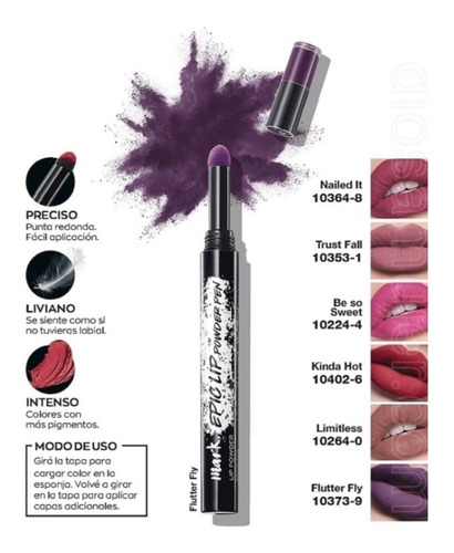 Avon Mark Labial En Polvo Suave Liviano Nailed It.luana9902