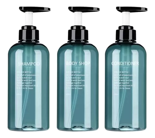 3PCS/SET dispensador jabon y shampoo dispensador de jabon dispensador de  shampoo botes gel y champu rellenable