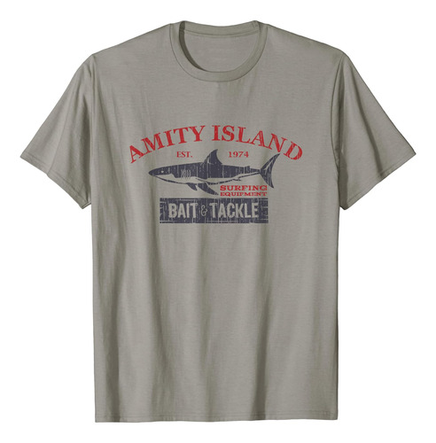 Amity Island Bait And Tackle Polera De Pesca Retro