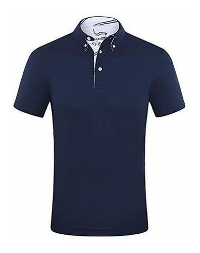 Eagegof Camisas Para Hombre Polo De Golf Azul Marino De