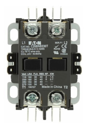 Contactor De Proposito Definido C25bnb230t Eaton