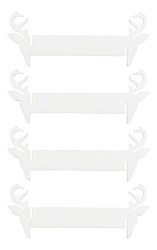 Set De 6 Anillos Servilletero Navideños Fieltro Reno