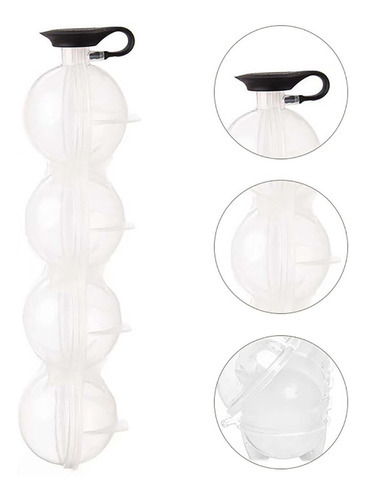 9 Pcs Moldes Bandeja Esfera De Hielos Cubos Esférico Redondo
