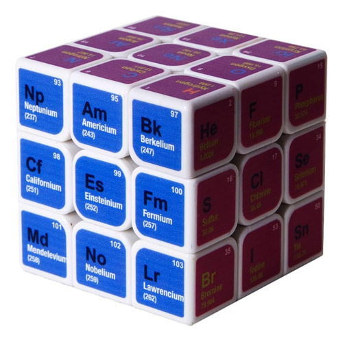 Cubo De Velocidade 3x3x3 Elementos Químicos Quebra-cabeças D